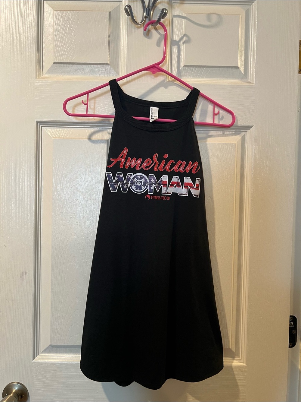 American Woman Black Graphic Tank